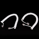 6.5FT Telephone Handset Phone Extension Cord Curly Coil Line Cable Wire ME