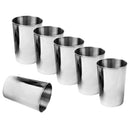 Stainless Steel Cups Tumbler Glasses - Premium Pint Cups - Set of 6 - Stackable
