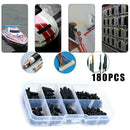 180PCS Plastic M3 Nylon Hex Spacers Screw Nut Stand-off Assortment Kit