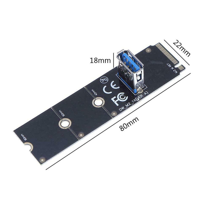 M.2/NGFF to USB3.0 Port Converter Adapter Graphic Card Cable Extender Card