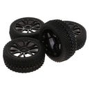 4 Pieces 17mm Hub Wheel Rim & Tyres for HSP HPI1:8  RC Car Buggy