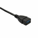 2Pack 6 inch SuperSpeed USB 3.0 Angle Male to Female Extension Cable -2Pack T2X2