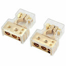 2PCS Car Battery Terminal Connectors Kit 4/8 Gauge AWG Positive & Negative