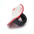 5pcs Bike Brake Cable Guide Clips Aluminium Alloy C Buckles Clamp (Red)