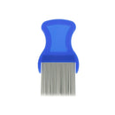 Comb Head Hair Lice Nit dog Safe Flea Eggs Dirt Dust Remover Steel Tooth BrushSE