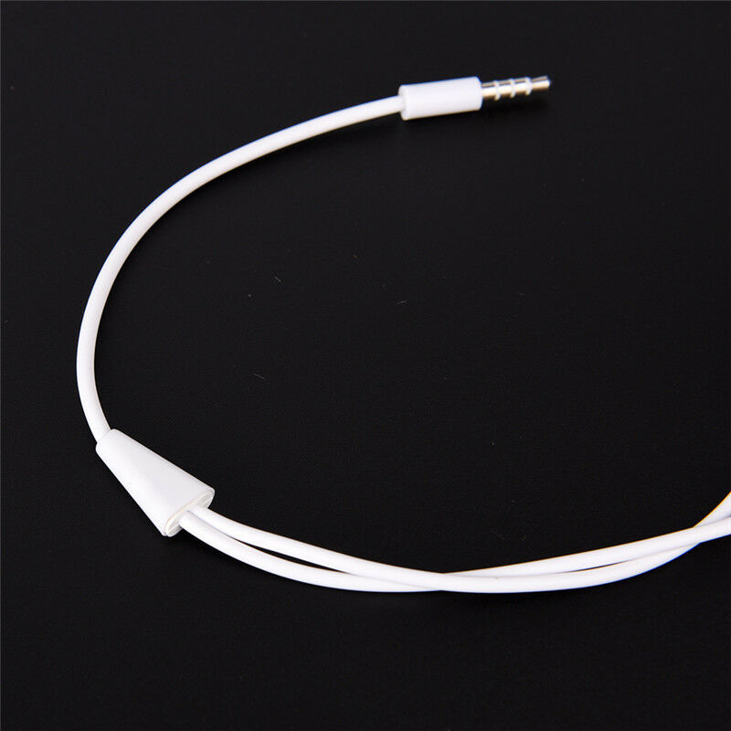 3.5mm AUX Audio Mic Splitter Cable Earphone Headphone Adapter Male To Female ES
