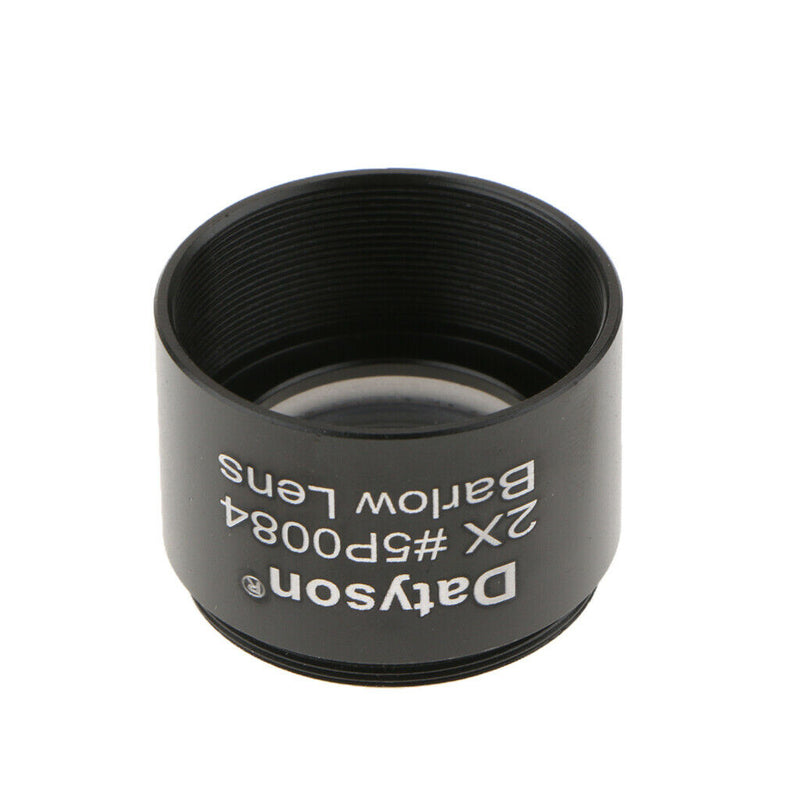1.25"/31.7mm 2X Barlow Lens with M28.6*0.6 Thread for Telescopes Eyepieces