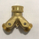Heavy Duty 2 Way Garden Hose Connector With 2Pcs Garden Hose Coiled Spring