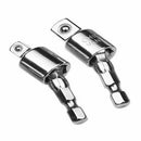 2pcs/Set 1/4" 3/8" Hex Shank Impact Driver Power/Tool Drill Bits Socket Adapter