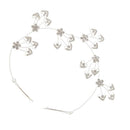 Delicate Hair Flower Heart Crystal Vine Clip Wedding Bridal Party Headdress