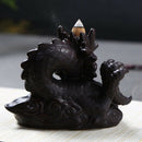 Traditional Chinese Dragon Incense Holder Porcelain Backflow Incense