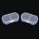 2X Transparent Medicine Drug Pill Box Makeup Storage Case Container Pill Case JR