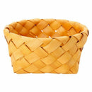 Creative hand-woven round fruit basket Bread basket-wood basket picnic stor