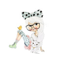 Cute Girl Patches Transfer Iron On Parches DIY Washable Stickers Clothes Decor`Z