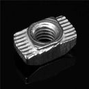 100 pcs M5 Hammer Nut Carbon Steel Aluminum Connector T Fastener Sliding Nu B4S7
