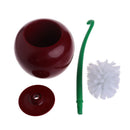 Cherry Shaped Toilet Scrub Cleaning Brush Tool With Holder Plastic Bathroom new