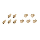 10pcs Silencer Pneumatic Air Muffler Air Flow Controller G1/8 Flat/Long Head