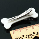 6pcs Women Gril Cute Vivid White Dog Bone Hair Clips Side Band Hairpin Fas FEN