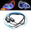 2X 60cm LED Switchback Headlight Sequential DRL Light Strip Tube White Yellow BX