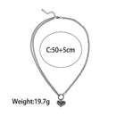 Creative Love splicing Chain Pendant Necklace For LadiesNEW L8E9