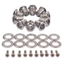 10x Sealed-Gear Bass Guitar Tuning Peg Tuner Hex Threaded Bushing Ferrules