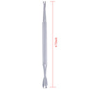 Stainless Steel Cuticle Nail Pusher Trimmer Metal Double Sided Dead Skin P ME