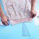 5pcs Metric Styling Rulers Curve Set Cutting Ruler Arm Sleeve Yardstick