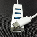 USB 3.1 Type-C to 3 Port USB Hub (white) V1N2