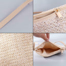Women Rattan Straw Woven Bag Wicker Basket Tote Beach Shoulder Bag Casual Travel