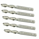 5 Pcs Extra Long 6mm 2 Flute HSS & Extended End Mill Cutter CNC Bit Set Steel