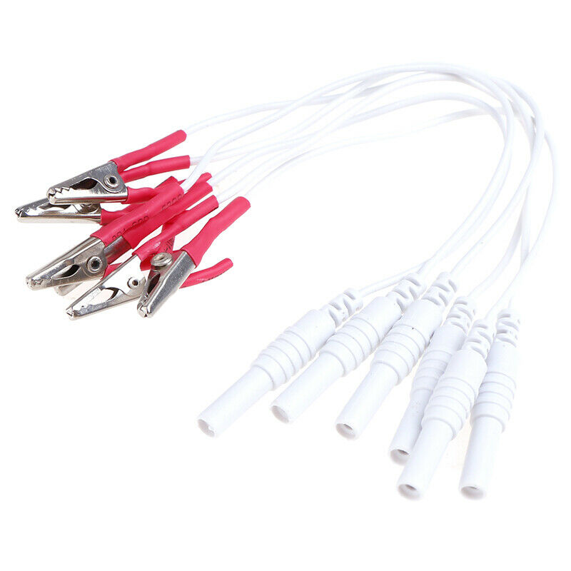 12Pcs/Set Alligator Clip Cable Electronic Acupuncture Treatment Instrume 3C
