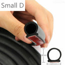 4M Small D Shape Self Adhesive Car Window Door Rubber Hollow Seal Weatherstrip