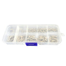 120x 304 Stainless Steel E-Clip Retaining Circlip Assortment Kit  E-typ QPM