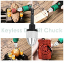 Quick Change Keyless Drill Bit Chuck 0.3-6.5mm Shank Adapter Converter Tool
