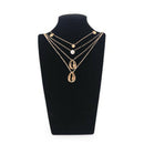 2pcs Fashion Shell Conch Clavicle Choker Chain Multi-layer Necklace Pendant CXS