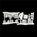 Delicate Chirtmas Houses Metal Cutting Dies Stencil Scrapbook Paper Cards LJ