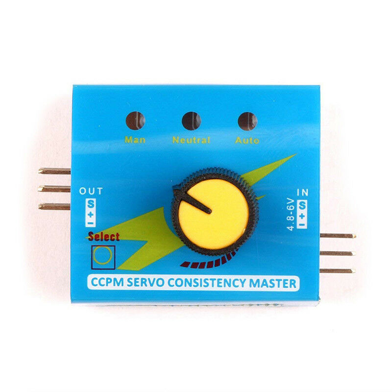 Steering Gear Tester CCPM ESC Servo Motor for RC Helicopters Adjust 3C