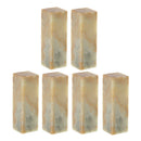 6x DIY Handmade Chinese Stone Chop Stamp Material Seals Stone Ornaments Decors