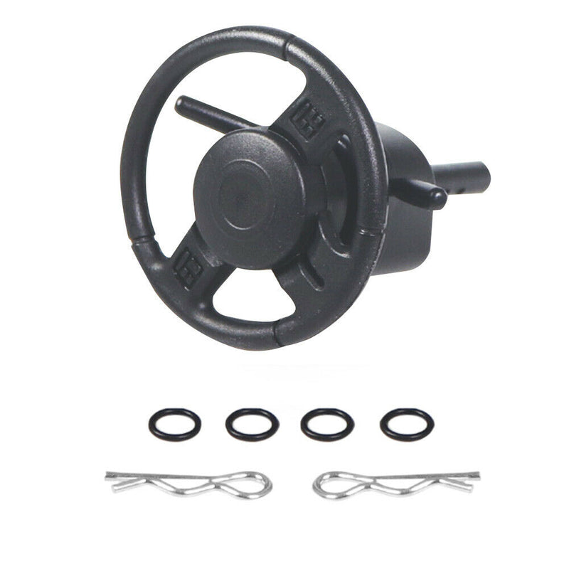 TRX4 SCX10 1/10 Black Simulation Replacement Mini Crawler RC Car Steering Wheel