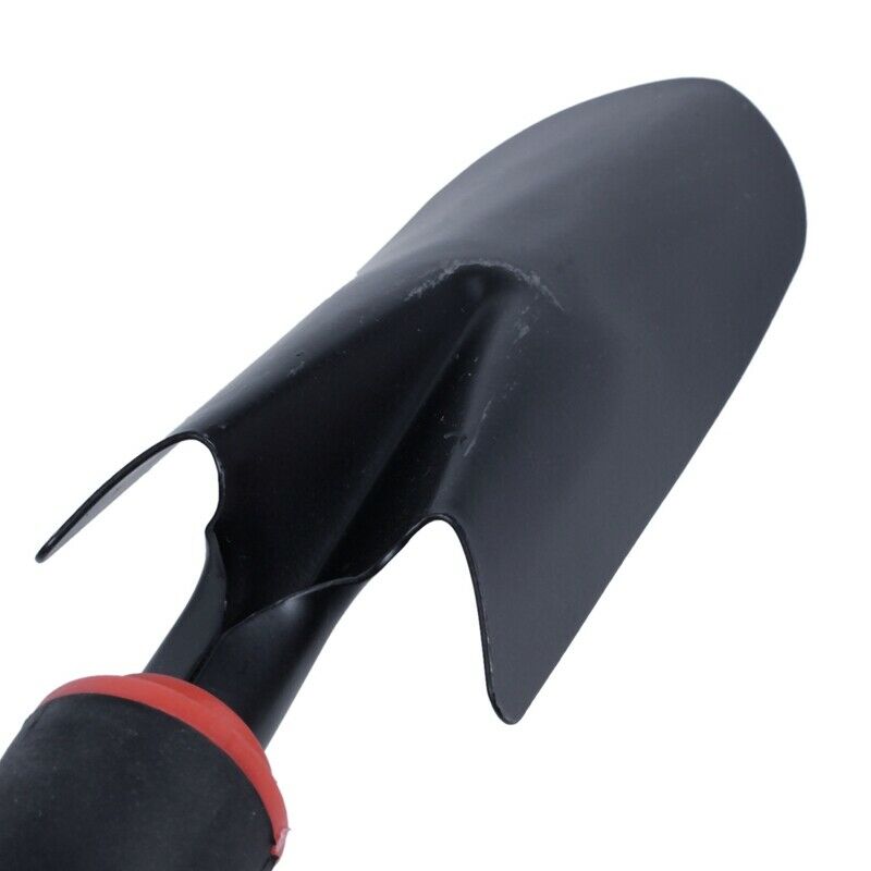 Black Rubber Handle Stainless Steel Hand Garden Trowel Shovel 12.5"