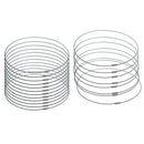 20Pcs Black Stainless Steel Wire Cord Necklace Choker Findings DIY 46cm