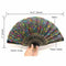 Peacock Folding Hand Held Fans Bulk For Women - Spanish/Chinese/Japanese Vi O3Q2