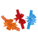 12pcs Baby Head Bands Toddler Girl Swallowtail Bow Elastic Hair Bands
