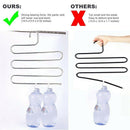 4 Pack Multi Pants Hangers Rack for Closet Organization,Stainless Steel S-s P4F3