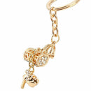 Cute Crystal Rhinestone Butterfly Keychain Keyring Ring Chain Charm Key Bag Z1W5
