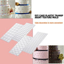 4pcs Cake Mold Fondant Stencil Moulds Lattice Cake Border Decorating Tools