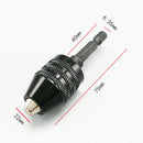 1/4 Inch Hex Shank Keyless Drill Chuck Quick Change Adapter Converter Drill