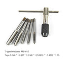 6pcs Multifunctional Wrench Set Metal T Type Handle Tap Wrench Tool Kit