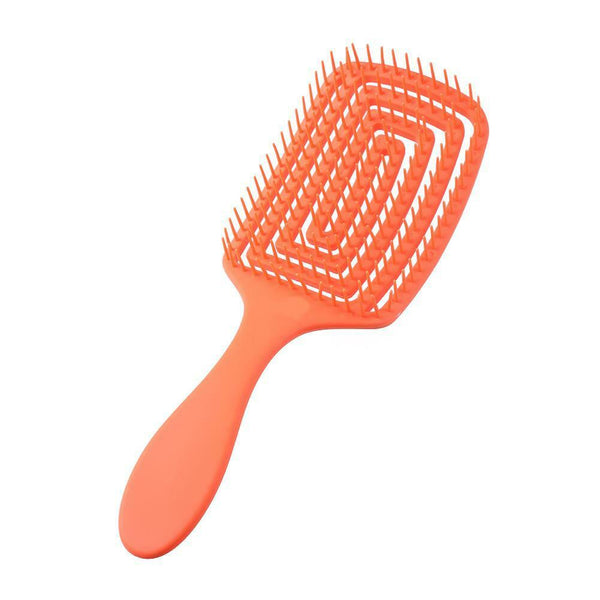 Hollow Hair Brush Scalp Massage Comb Hairdress Styling Hairbrush (Orange) A#S