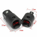 2Pcs Air Impact Ratchet Socket Adapter Converter Vanadium 3/8 To 1/4 1/4 To